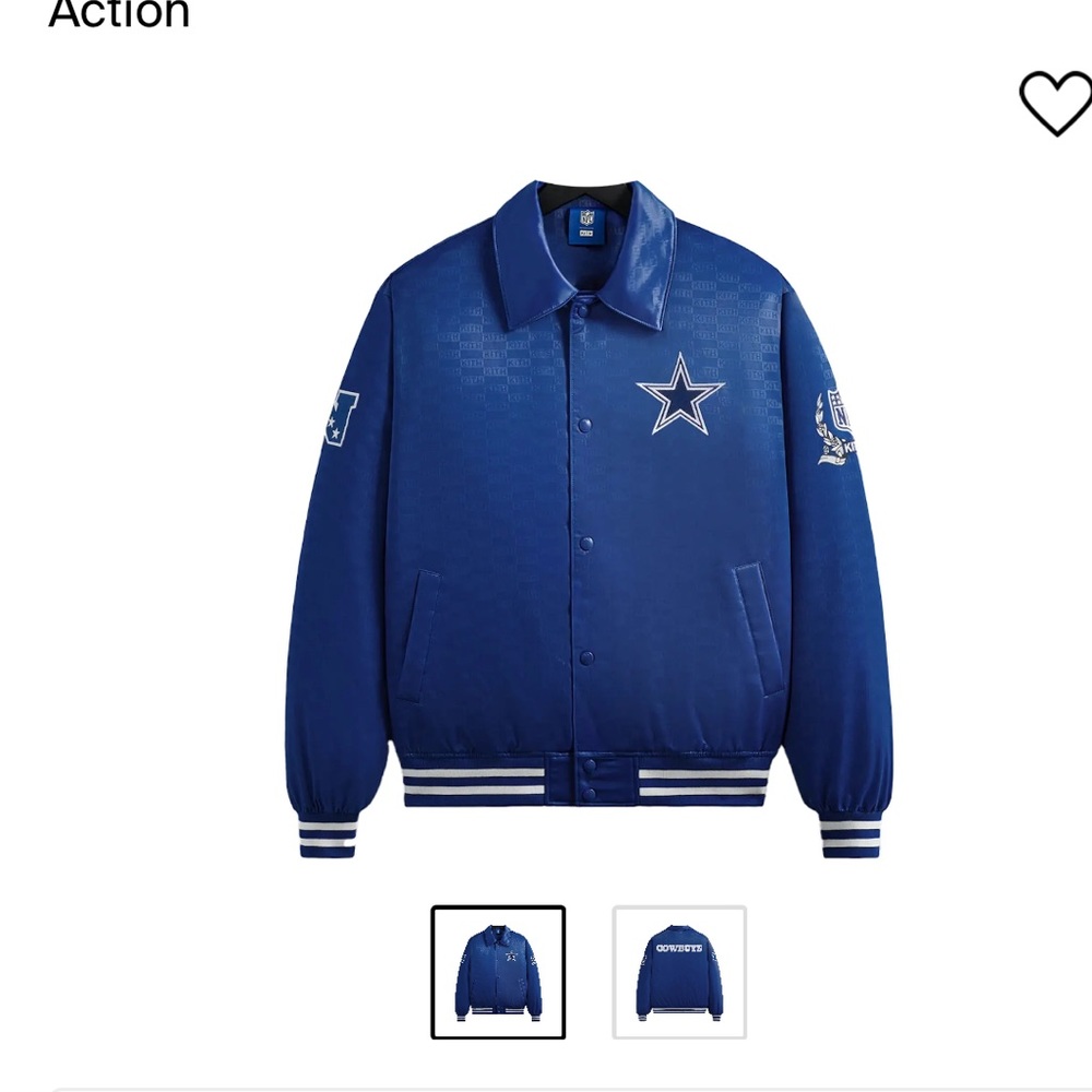 Kith nfl cowboys satin bomber jacket
